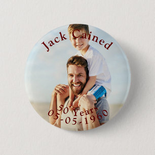 Personalisiert Happy Birthday Celebration Geschenk Button