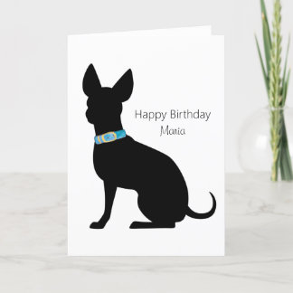 Personalisiert Happy Birthday Chihuahua Dog Card Karte