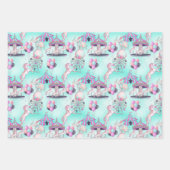 Personalisiert Happy Birthday Circus Geschenkpapier Set (Vorderseite)