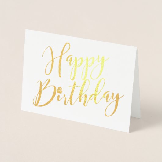 Personalisiert Happy Birthday Cupcake Folienkarte (Vorderseite)