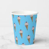 Personalisiert Happy Birthday Cups - Van Ice Cream Pappbecher (Rückseite)