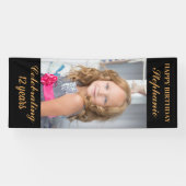 Personalisiert Happy Birthday Foto Age Banner (Horizontal)