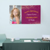 Personalisiert Happy Birthday Foto Celebration Banner (Messeveranstaltung)
