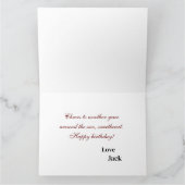 Personalisiert Happy Birthday Foto Ehefrau Karte (Innenseite)