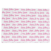 Personalisiert Happy Birthday Foto Große Geschenktüte (Rückseite)