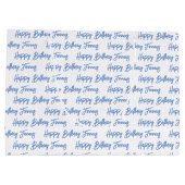 Personalisiert Happy Birthday Foto Große Geschenktüte (Rückseite)