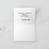 Personalisiert Happy Birthday Foto Name Karte (Innenseite)