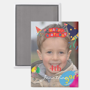 Personalisiert Happy Birthday Foto Rectangle Magne Magnet