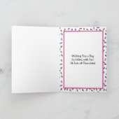 Personalisiert Happy Birthday Hand gezeichnet Whim Karte (Innenseite)