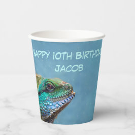 Personalisiert Happy Birthday Iguana Vorlage Pappbecher