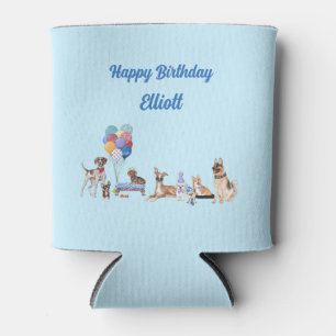 Personalisiert Happy Birthday Kanine Hunde Rassen Dosenkühler