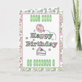 Personalisiert Happy Birthday Karte (Vorderseite)