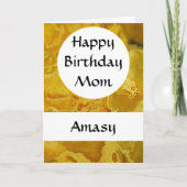 Personalisiert Happy Birthday Mama Card Karte (Vorderseite)