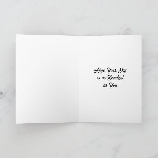 Personalisiert Happy Birthday Mimi Hübsch Poppies Karte (Innenseite)