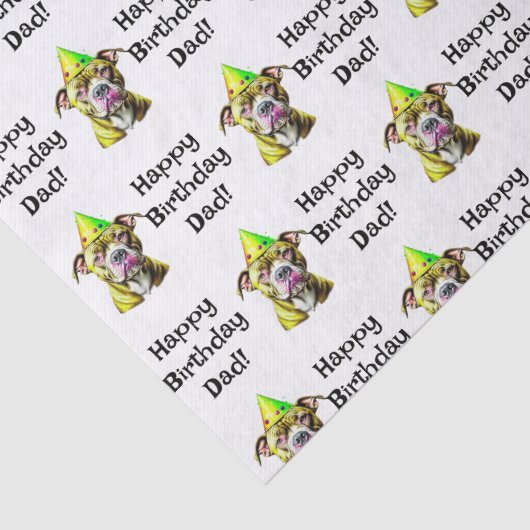 Personalisiert Happy Birthday (Name hinzufügen) Pi Seidenpapier (Detail)