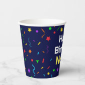 Personalisiert Happy Birthday - Paper Cups Pappbecher (Vorderseite)