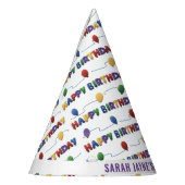 Personalisiert Happy Birthday Paper Party Hats Partyhütchen (Links)
