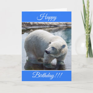 Personalisiert Happy Birthday Polar Bear Card Karte