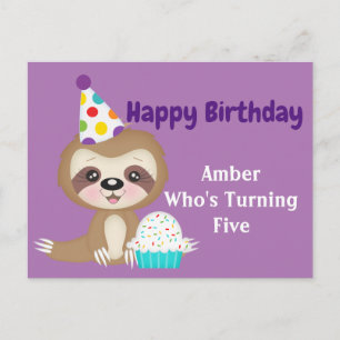 Personalisiert Happy Birthday Postkarte