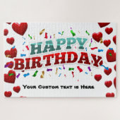 Personalisiert Happy Birthday Puzzle (Horizontal)