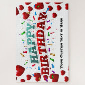 Personalisiert Happy Birthday Puzzle (Vertikal)