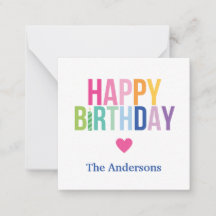 Personalisiert Happy Birthday Rainbow Enclosure Ca