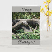 Personalisiert Happy Birthday Snake Card Karte (Gelbe Blume)