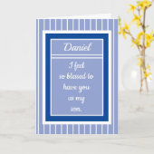 Personalisiert Happy Birthday son Card Karte (Gelbe Blume)