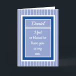 Personalisiert Happy Birthday son Card Karte<br><div class="desc">Schicken Sie ihnen eine so einzigartige Karte wie sie sind!</div>