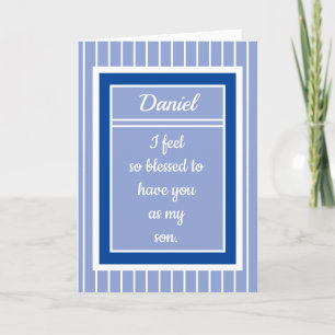 Personalisiert Happy Birthday son Card Karte