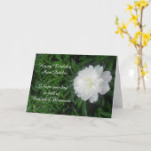 Personalisiert Happy Birthday Tante Peonies Card Karte (Gelbe Blume)