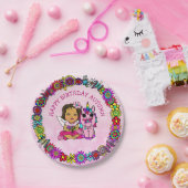 Personalisiert Happy Birthday Unicorn und Fairy Pappteller (Party)