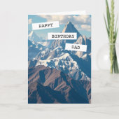 Personalisiert Happy Birthday Vater Karte (Vorderseite)