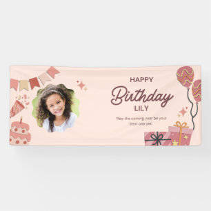 Personalisiert Happy Birthday Vinyl Banner