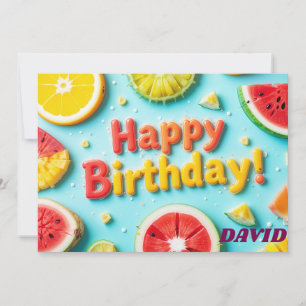 Personalisiert Happy Birthday wünscht Feiertagskarte