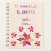 Personalisiert Happy Blume Planner Planer (Vorderseite)