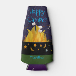 Personalisiert Happy Camper Flaschenkühler