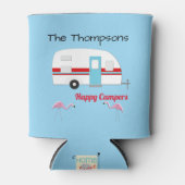 Personalisiert Happy Campers Dosenkühler (Vorderseite)