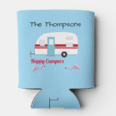 Personalisiert Happy Campers Dosenkühler (Rückseite)