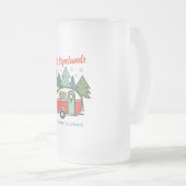 Personalisiert Happy Campers Mattglas Bierglas (VorderseiteRechts)