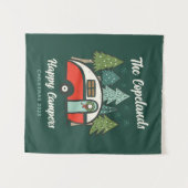 Personalisiert Happy Campers Wandteppich (Vorderseite (Horizontal))