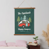 Personalisiert Happy Campers Wandteppich Mit Holzrahmen (Schlafzimmer)