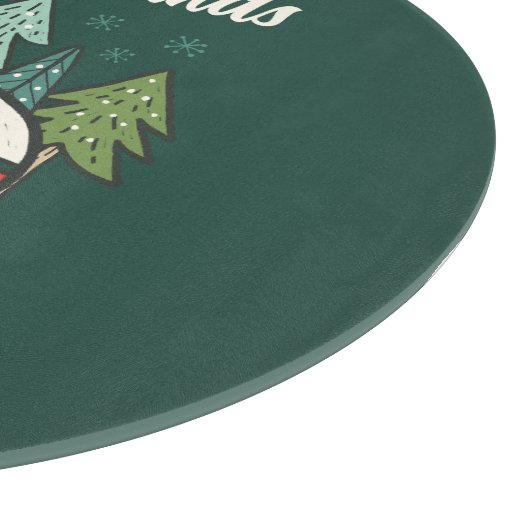 Personalisiert Happy Campers Weihnachten Schneidebrett (Ecke)