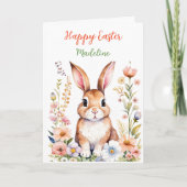 Personalisiert Happy Easter Plus Farbseite Karte (Vorderseite)