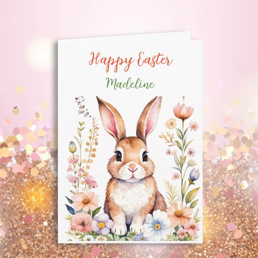 Personalisiert Happy Easter Plus Farbseite Karte