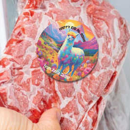Personalisiert Happy Eid al Adha Runder Aufkleber