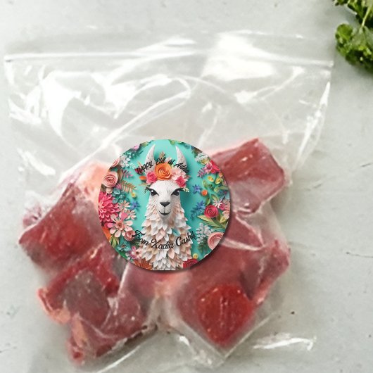 Personalisiert Happy Eid al Adha Runder Aufkleber