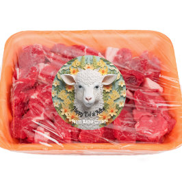 Personalisiert Happy Eid al Adha Runder Aufkleber