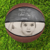 Personalisiert Happy First Vathers Day Mini Basketball