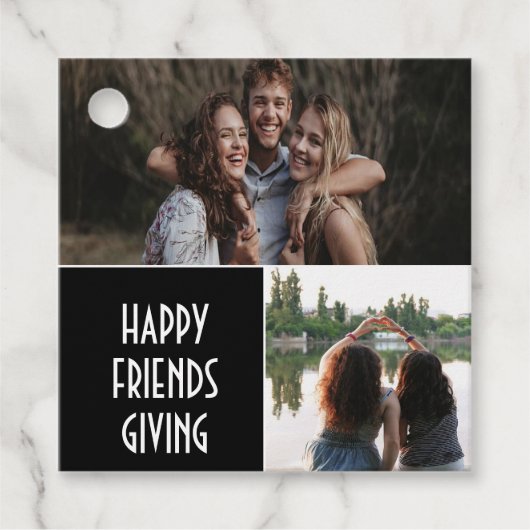 Personalisiert Happy Friendsgiving Gefallen Tags Geschenkanhänger (Vorderseite)